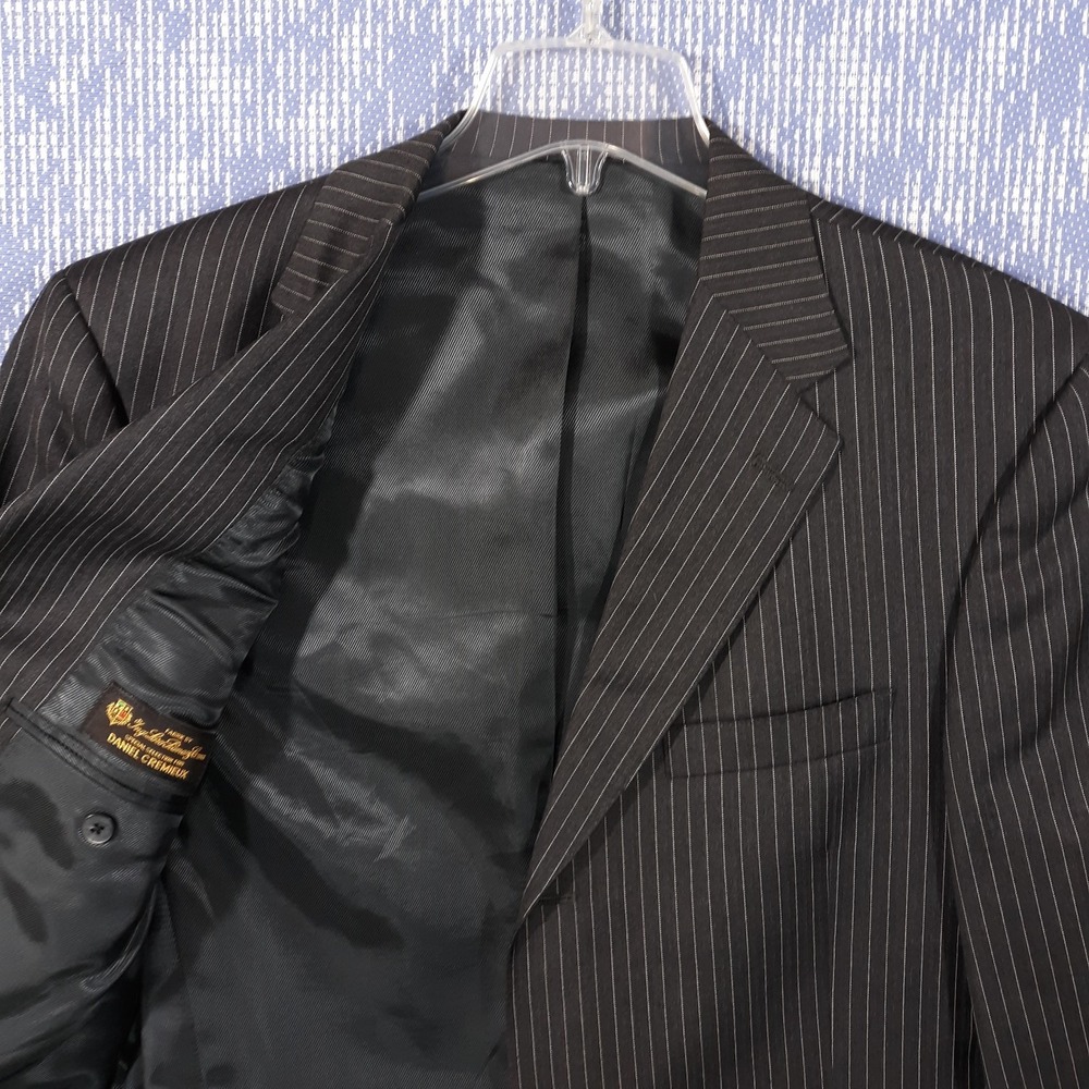 Daniel Cremieux Loro Piana Blazer Suit Jacket Mens Size 42 R Wool Black 3-Button